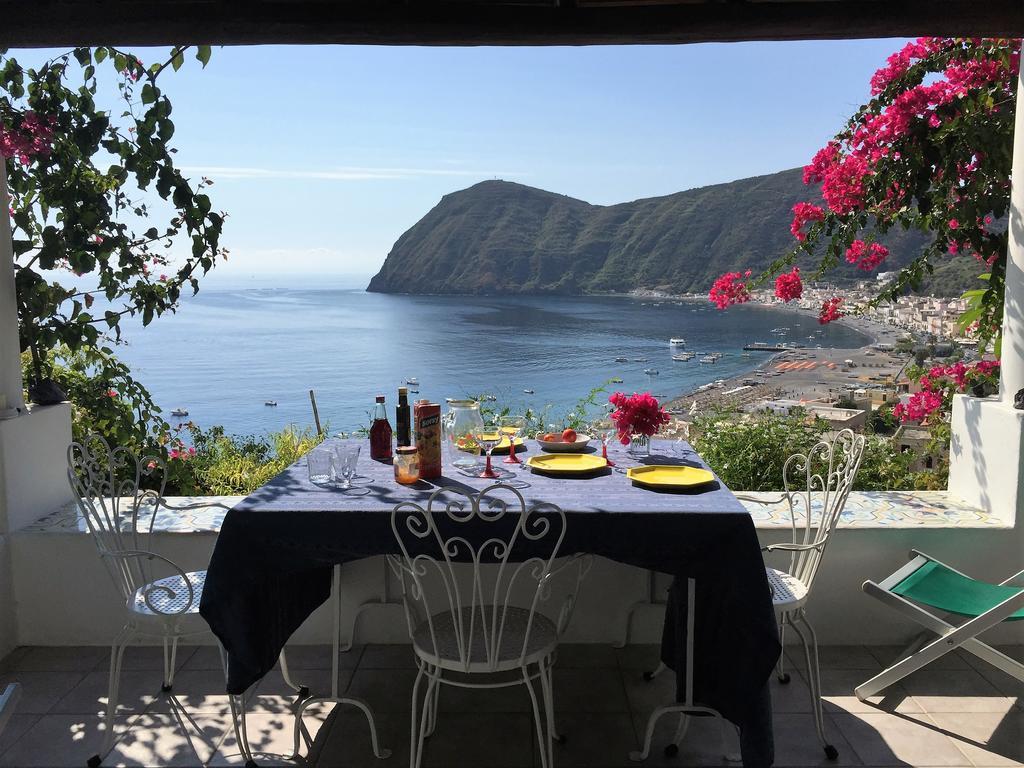 Villa Vista Mare Mela Lipari  Bagian luar foto