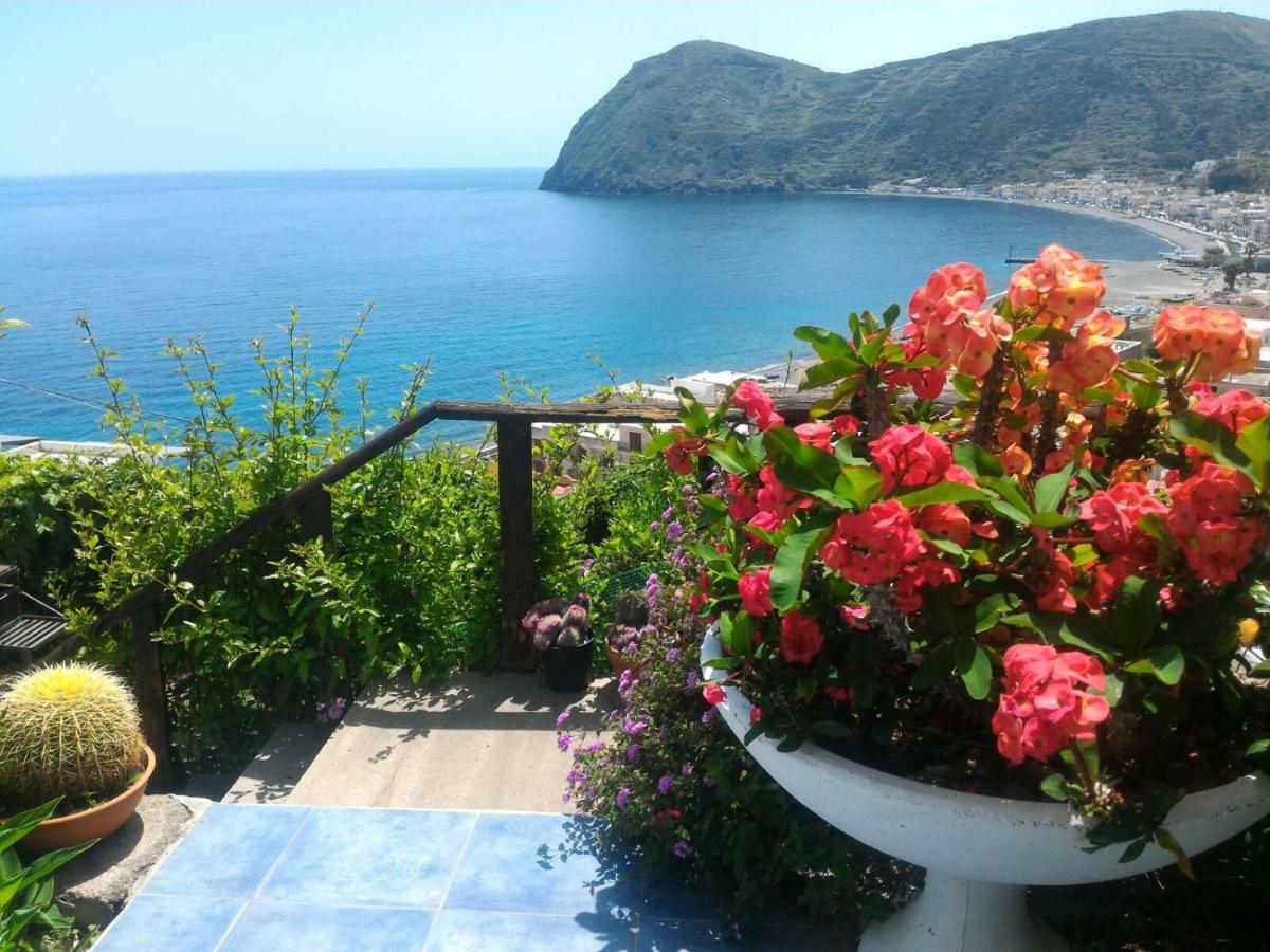 Villa Vista Mare Mela Lipari  Bagian luar foto